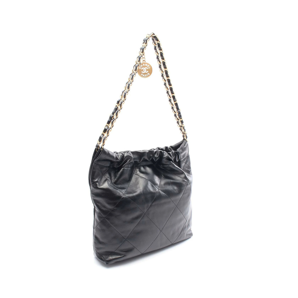 Chanel Matelasse Shoulder Bag Calfskin Leather Black - Picture 2 of 6